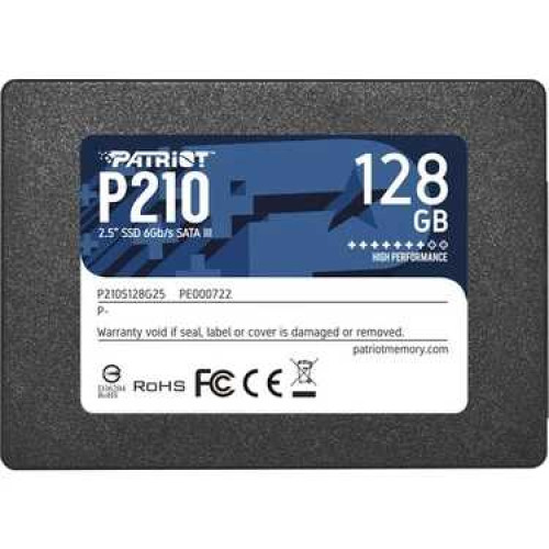 Patriot P210 P210S128G25 2.5" 128 GB 450-350 Mb/S SATA 3 7mm SSD