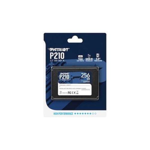 Patriot P210 P210S256G25 2.5" 256 GB  Sata 3 500-400 Mb/s 7mm SSD