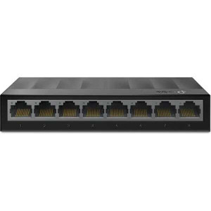 TP-Link LS1008G 8 Port 10/100/1000 Mbps Masaüstü Switch Siyah