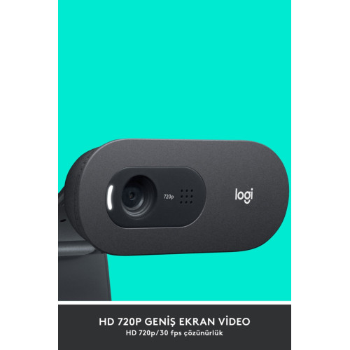 Logitech C505E Hd HD Uzun Mesafeli Mikrofonlu Business Web Kamerası - Siyah