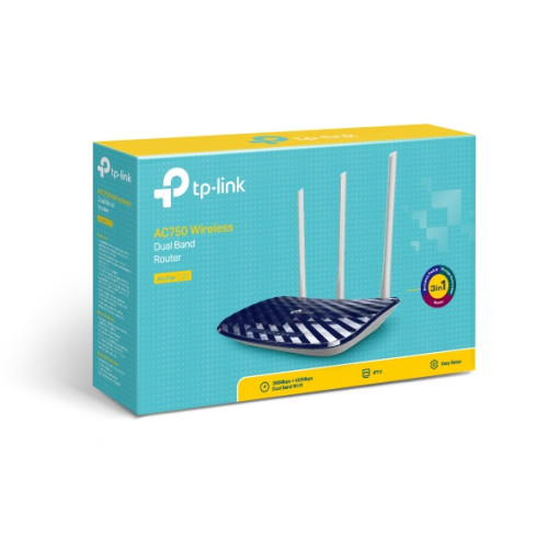 TP-Link Archer C20 AC 750 Mbps Kablosuz Dual Band Menzil Genişletici Access Point ve Router